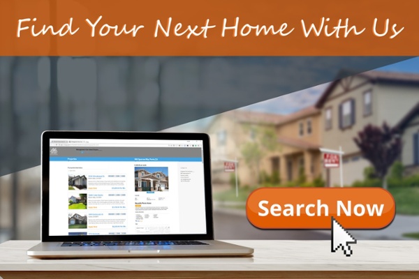 Being Compliant vs. Non-Compliant with Lawn Care 1 image with text reading "Ready to find your next home? contact us at 951-735-2000"