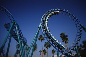 Best Cities in North Orange County, CA 3 Roller Coaster at Knotts Berry Farm